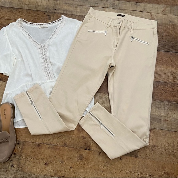 J McLaughlin Baxter Skinny Jeans in Natural Cream - Picture 7 of 13